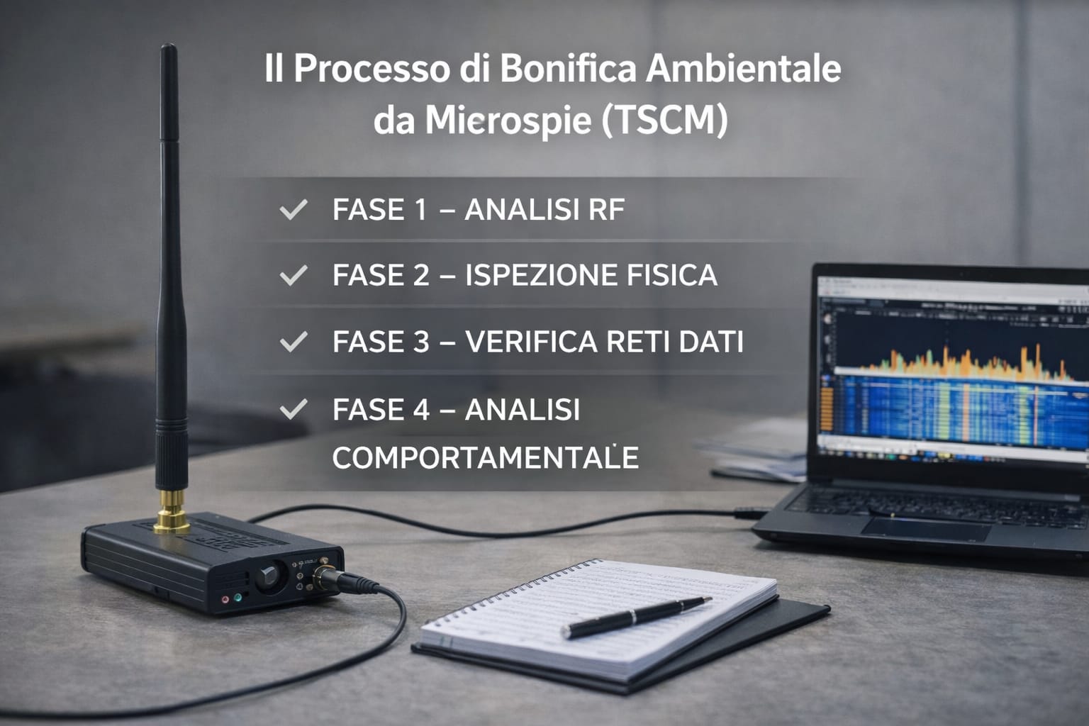 Il Processo di Bonifica Ambientale da Microspie (TSCM)